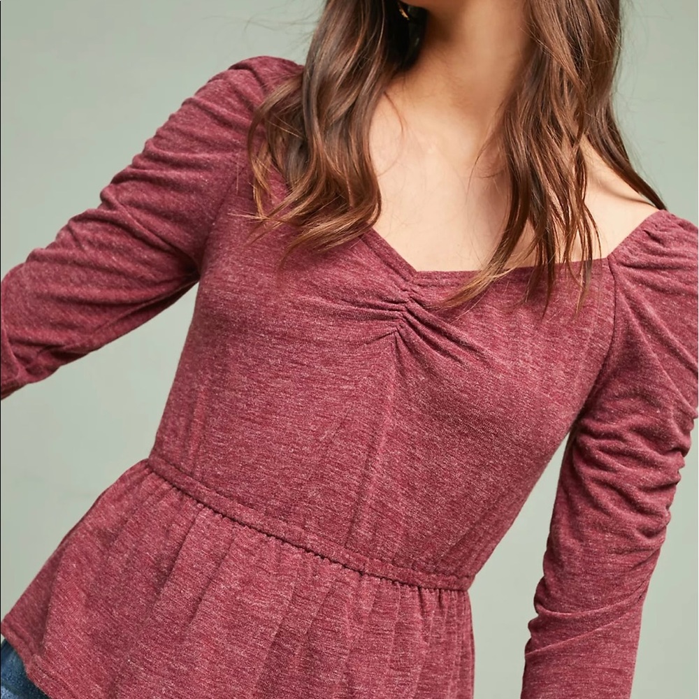 Moon River Loveland Peplum Top